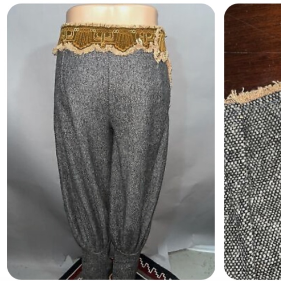 Grey wool harem pants aladdin pants Anuttara crafts - Picture 15 of 15